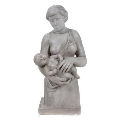 JORDI PUIGGALÍ I CLAVELL (1922-2018). "MATERNITY", 1952. 