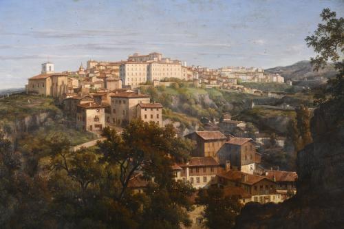 MICHEL GOUTAY-RIQUET (1804 o 1806-1858). "VIEW OF THIERS", 