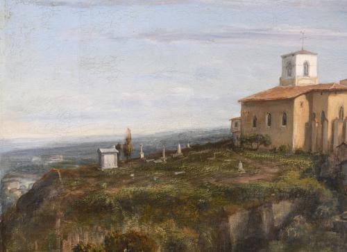 MICHEL GOUTAY-RIQUET (1804 o 1806-1858). "VIEW OF THIERS", 