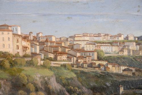 MICHEL GOUTAY-RIQUET (1804 o 1806-1858). "VISTA DE THIERS",