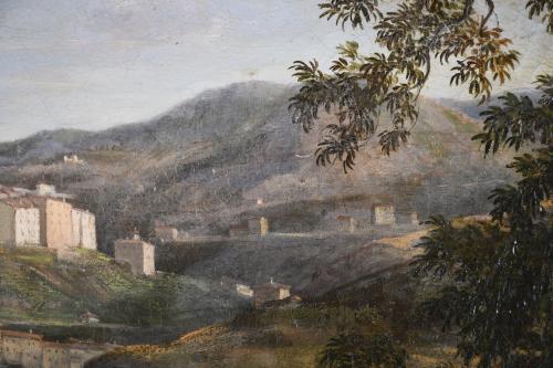 MICHEL GOUTAY-RIQUET (1804 o 1806-1858). "VIEW OF THIERS", 