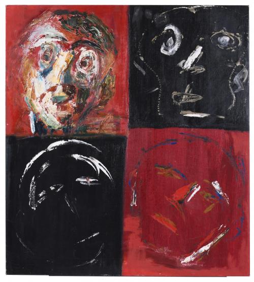 DOMINIQUE BORROMEI (20TH CENTURY).  "TRAIT À TRAIT", 2002. 