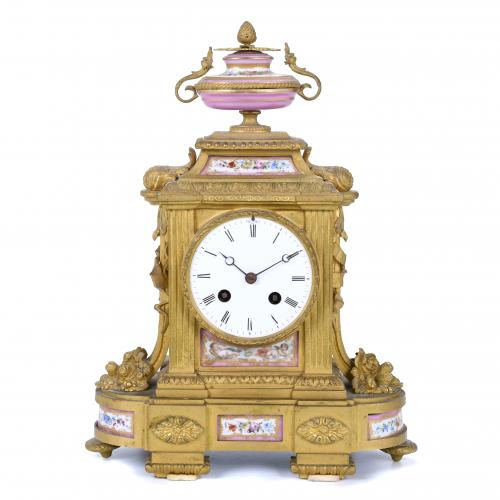 FRENCH TABLE CLOCK, XVI STYLE, LATE 19TH - EARLY 20 CENTURY.