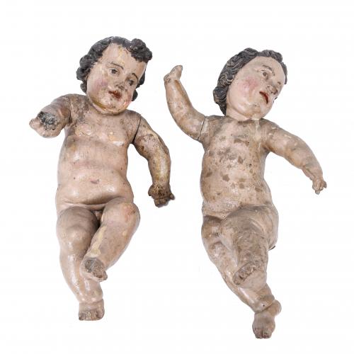 17TH CENTURY SPANISH SCHOOL. PAIR OF CHILDREN.