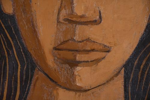 OSWALDO GUAYASAMIN (1919-1999). "GIRL&#39;S HEAD", 1950.