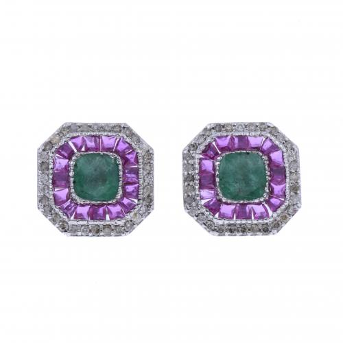 ART DECO STYLE EARRINGS.