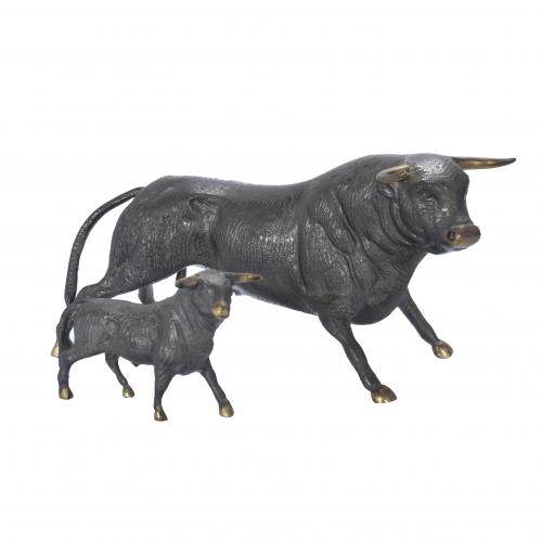 20TH CENTURY SPANISH SCHOOL. BULLS.