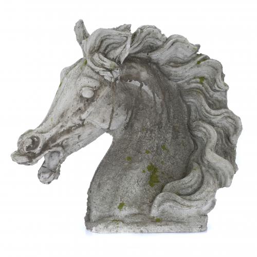 "HORSE BUST", OUTDOOR OR GARDEN SCULPTURE, 20TH CENTURY.