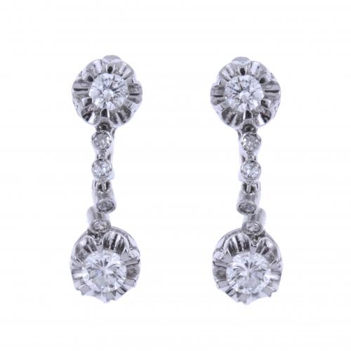 DIAMONDS LONG EARRINGS.