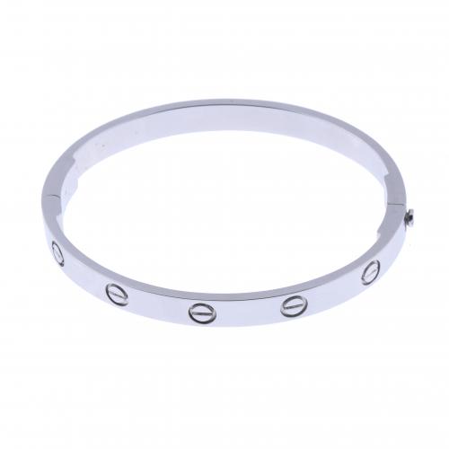 CARTIER-STYLE BANGLE BRACELET.