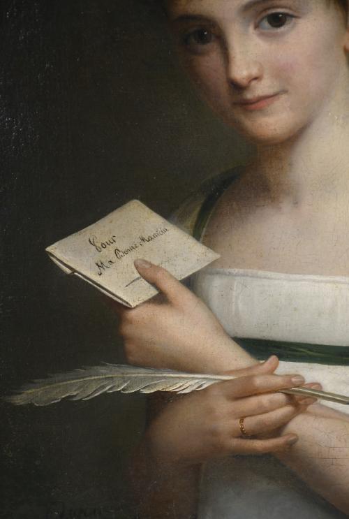 PAULINE AUZOU (1775-1835).  "RETRATO DE UNA NIÑA", 1809.