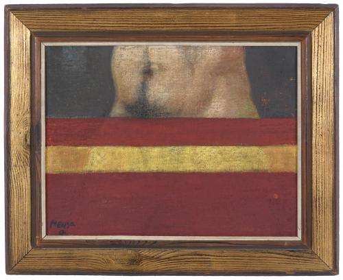 CARLOS MENSA (1936-1982). "TORSO WITH A FLAG", 1967.