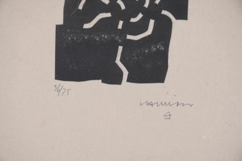 EDUARDO CHILLIDA (1924-2002) "BELTZA-TXIKI", 1969.