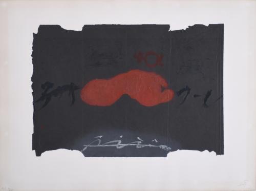 ANTONI TÀPIES (1923-2012). "PEU ROIG 1", 1983.