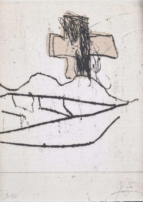 ANTONI TÀPIES (1923-2012). "TROIS LEÇONS DE TÉNÈBRES", C. 1