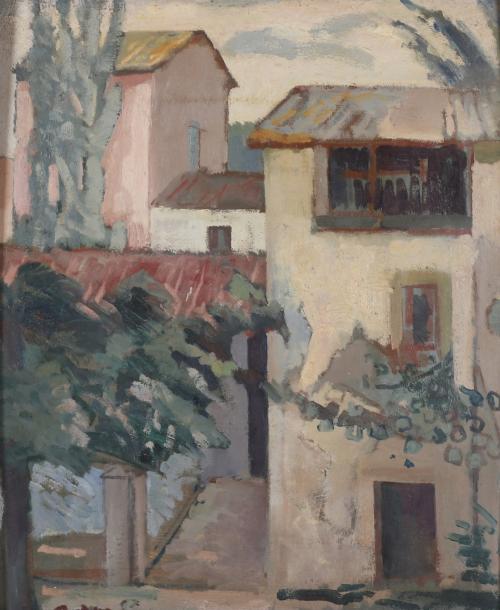 RAFAEL DURÁN BENET (1931-2015). "HOUSES, PROBABLY TOSSA DE 