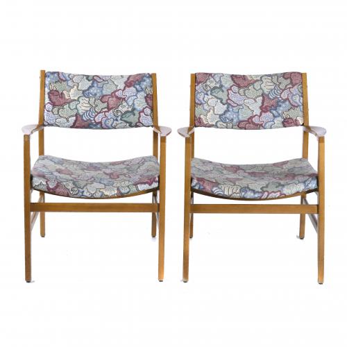 PAIR OF NORDIC CHAIRS, MID 20TH CENTURY.