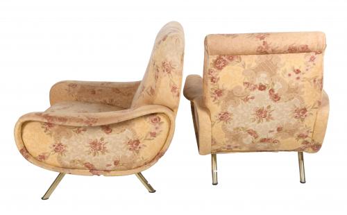 MARCO ZANUSO (1916 - 2001). PAIR OF ITALIAN "LADY" ARMCHAIR