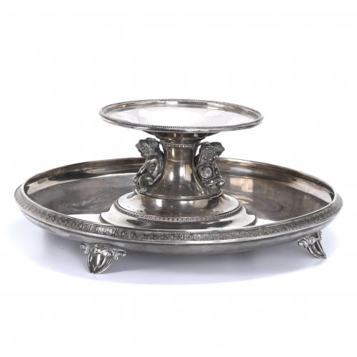 SPANISH SILVER CENTREPIECE, MID 20TH CENTURY.