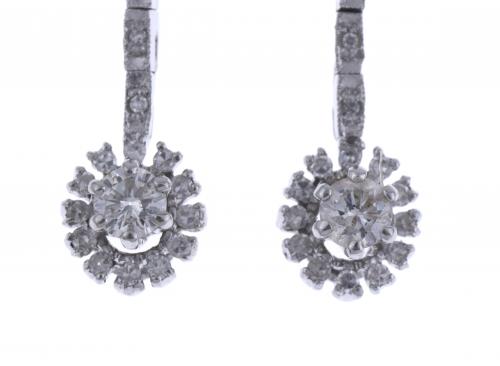 PENDIENTES LARGOS DE DIAMANTES.