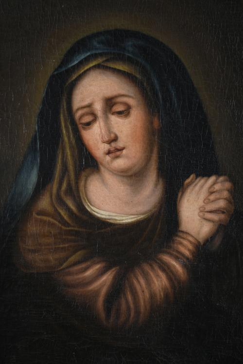 18TH CENTURY SPANISH SCHOOL. "OUR LADY OF SORROWS".