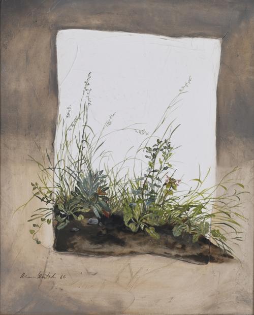 ANA LENTSCH (1943). "FLORAL COMPOSITION", 1986. 