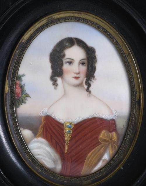 ESCUELA FRANCESA SIGLO XX. RETRATO DE JOSEFINA DE BEAUHARNA