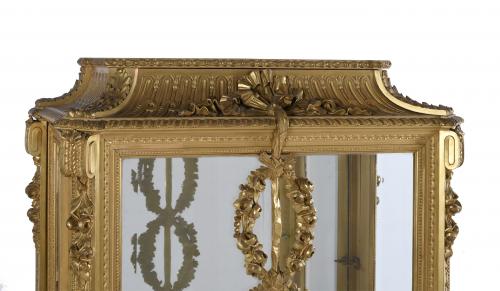 FRENCH GLASS CABINET, LOUIS XVI STYLE, SECOND HALF OF THE 2