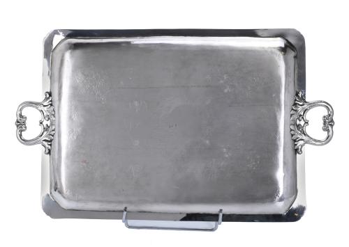 MADRID SILVER DECORATIVE TRAY, 1856.