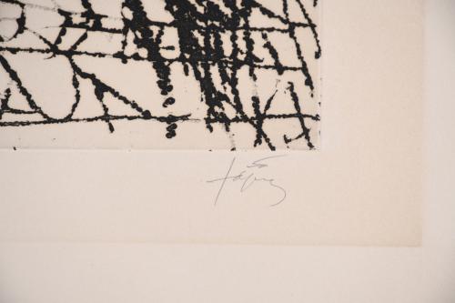 ANTONI TÀPIES (1923-2012). "GRAPHISMES ET DEUX CROIX", 1972