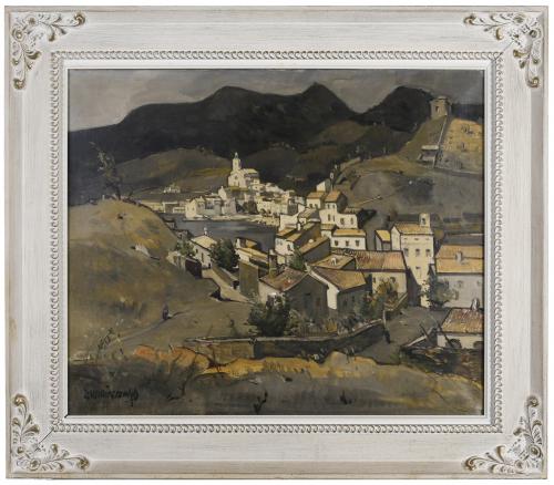 RAFAEL DURANCAMPS (1891-1979). "VIEW OF CADAQUÉS".