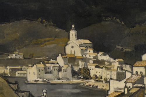 RAFAEL DURANCAMPS (1891-1979). "VIEW OF CADAQUÉS".