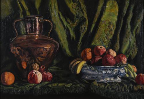 NICOLÁS RAURICH (1871-1945). "BODEGÓN DE FRUTAS".