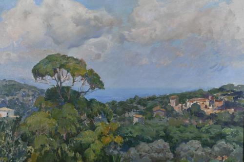 JOSEP PUIGDENGOLAS BARELLA (1906-1987). "PAISAJE", Mallorca