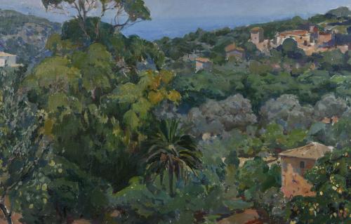 JOSEP PUIGDENGOLAS BARELLA (1906-1987). "PAISAJE", Mallorca