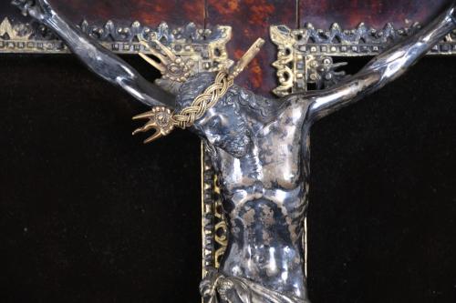 19TH-20TH CENTURIES SPANISH SCHOOL. CRUCIFIED CHRIST.