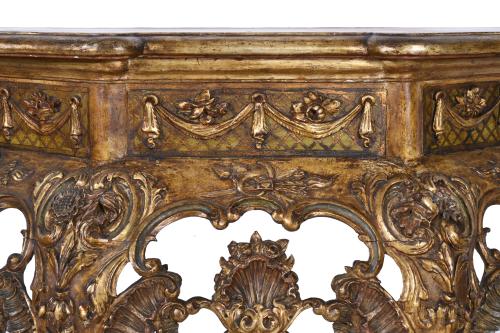 SPANISH CONSOLE TABLE, LOUIS XV STYLE, CIRCA 1940.