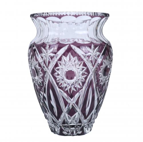 LARGE BOHEMIA VASE, SECOND HALF 20TH CENTURY.