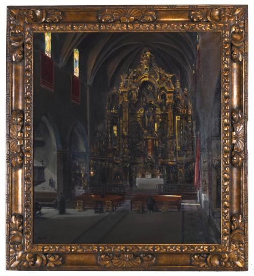 JOSEP MARIA MONER QUINTANA (1897-?). "RETABLO DE SANTA MARÍ