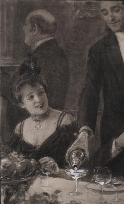 JOSEP SIMONT GUILLEN (1875-1968). "CENA DE GALA".