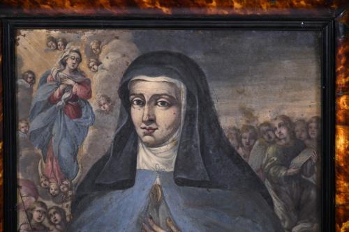 ESCUELA ESPAÑOLA, FINALES DEL SIGLO XVII. "SOR MARÍA DE JES