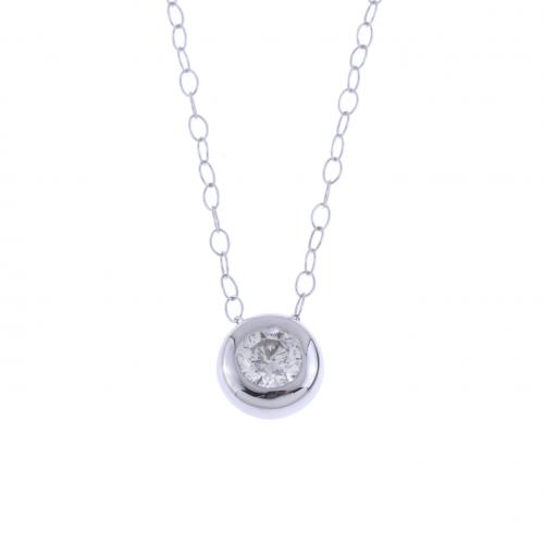 DIAMOND SOLITAIRE PENDANT.