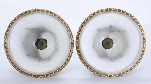 PAIR OF MEDICI-LIKE ITALIAN GOBLETS, SECOND HALF OF THE 20T