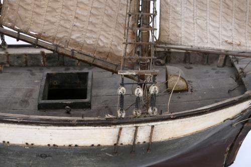 MAQUETA DE BARCO, PROBABLEMENTE MENORQUÍN, SIGLO XX. 