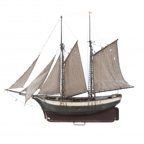 MAQUETA DE BARCO, PROBABLEMENTE MENORQUÍN, SIGLO XX. 