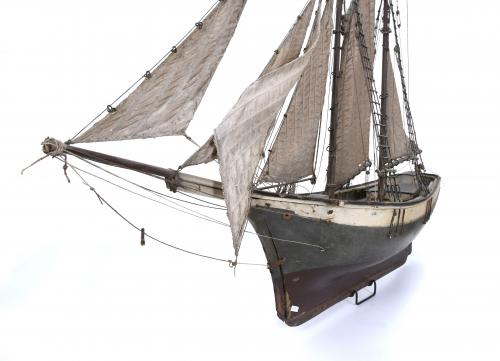 MAQUETA DE BARCO, PROBABLEMENTE MENORQUÍN, SIGLO XX. 