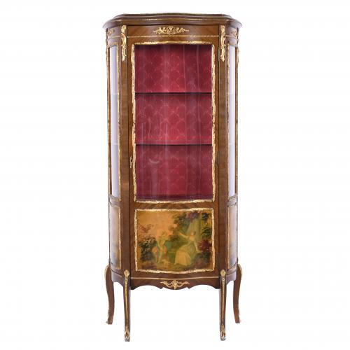 FRENCH TRANSTION-STYLE DISPLAY CABINET, SECOND HALF OF THE 20TH CENTURY.