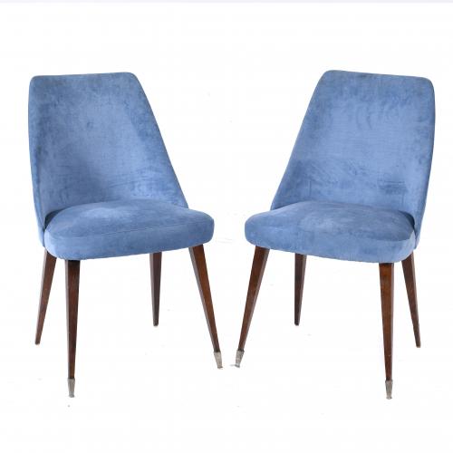 PAIR OF CHAIRS, PROBABLY ITALIAN, CIRCA 1960-1970.