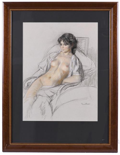 RAMÓN PICHOT SOLER (1924-1996). "DESNUDO FEMENINO".