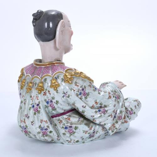 PAIR OF GERMAN MEISSEN PAGODA FIGURINES, 19TH CENTURY.